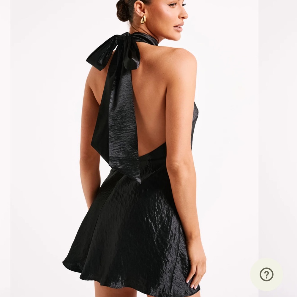 Cartia Bow Halter Micro Mini Dress